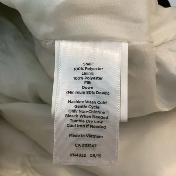 New Talbots Down Quilted Vest Black Grey White Large Buffalo Plaid Puffer XS - Picture 13 of 15